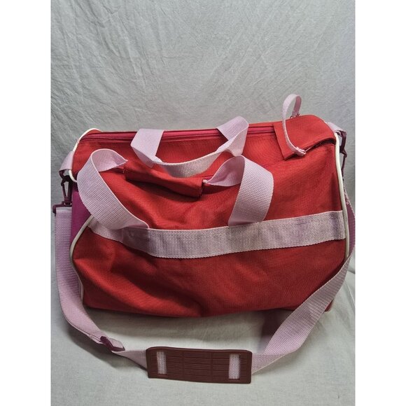 Vintage 2002 Mattel Barbie Red Tote Bag Duffel Bag- Some Flaws- Read Info - Picture 2 of 16